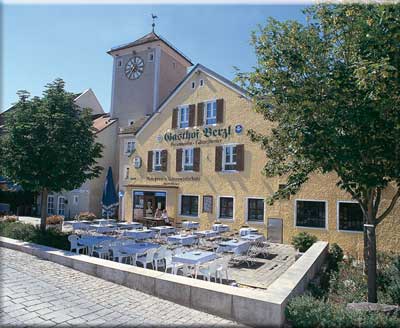 Biergarten des Gasthauses Berzl